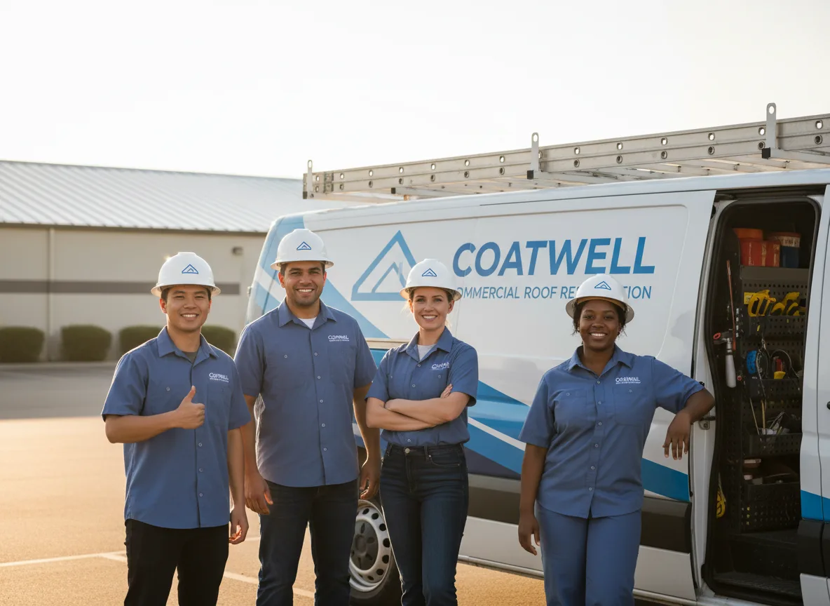 Commercial roof coating company in Alvord, IA